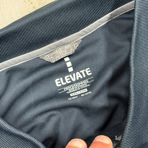 NWT Elevate Golf Shirt Navy Blue XXXL - Picture 4 of 6